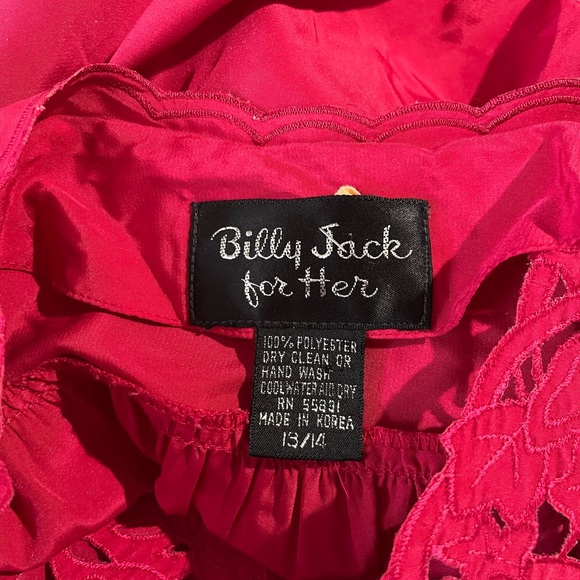 1980's Raspberry elastic waist belt size 13/14 - Picture 6 of 6